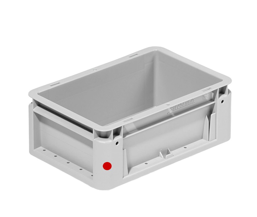 Přepravka Silverline 1230/000300 červená, UÚ, uzavřená, držák etiket ds